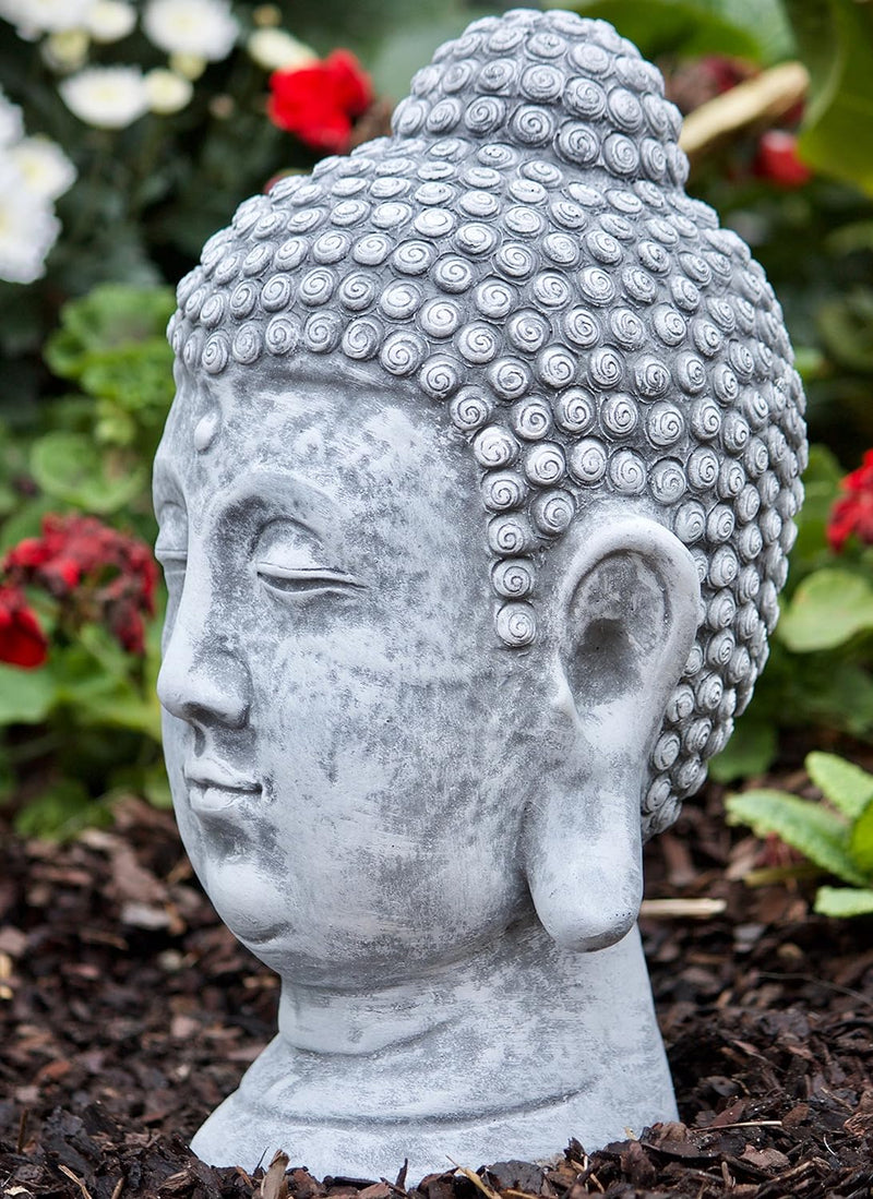 stoneandstyle Steinfigur Buddha Shiva Kopf, Frost- und wetterfest bis -30°C, massiver Steinguss