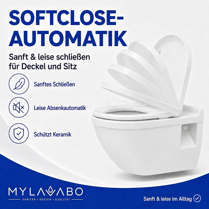 Toilettensitz mit Softclose passend für Duravit Starck 3, Starck 2 & Duravit ME – reparierbar, langl