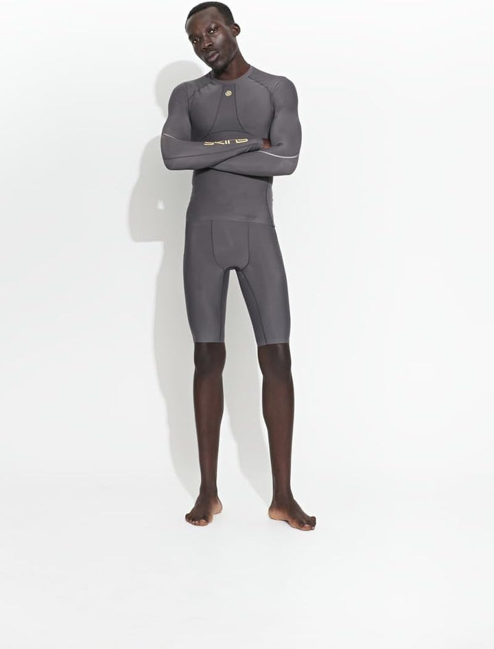 Skins Series-5 Half Tights Herren schwarz Grösse M 2022 Laufsport Shorts