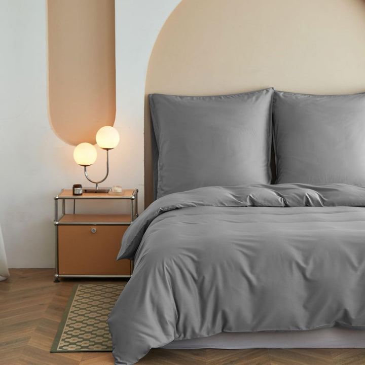 Simple&amp;Opulence Bambus Bettbezug Set, Seidiger und weicher Bettbezug Kühle Bettwäsche Perfekt für Ha
