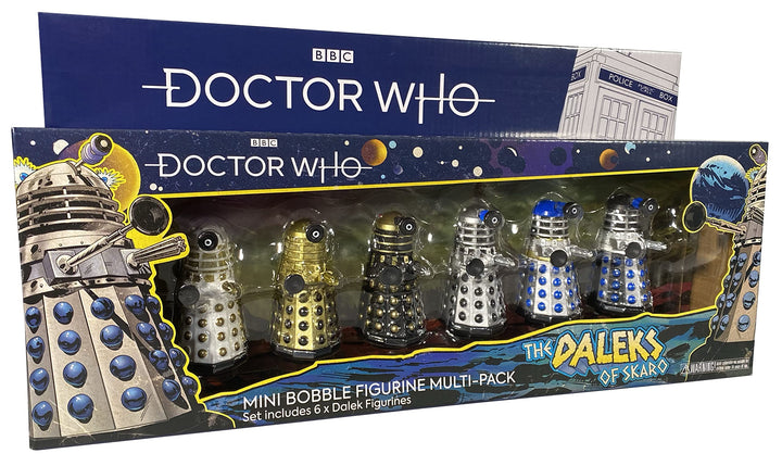 Doctor Who The Daleks of Skaro Bobble Figure 6 Pack Gift Set, 3 Inch (A1)