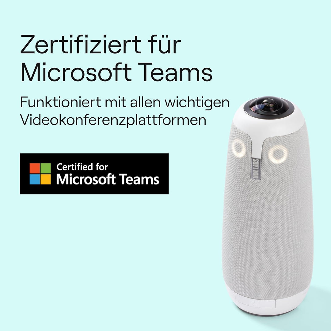 Owl Labs Meeting Owl 3 – 360-Grad, 1080p HD Smart Videokonferenzkamera, Mikrofon und Lautsprecher (a