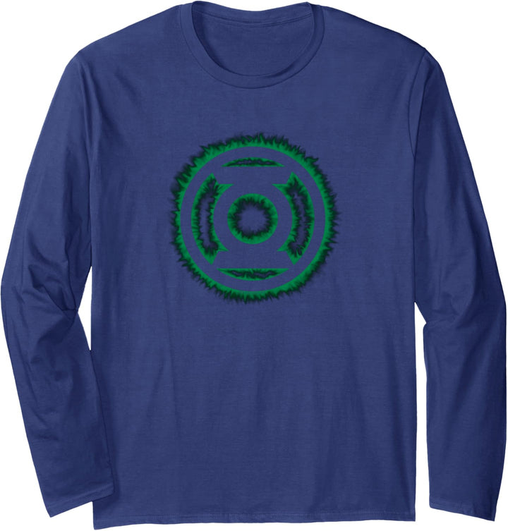 Green Lantern Green Flame Logo Langarmshirt