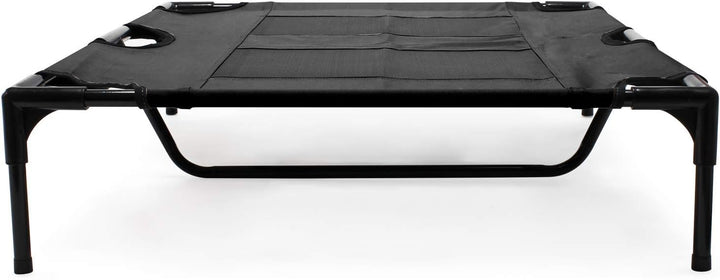 Wiltec Outdoor Hundebett Hundereisebett Schlafplatz Katzenliege L 92 x 77 x 20 cm Schwarz bis 50 kg