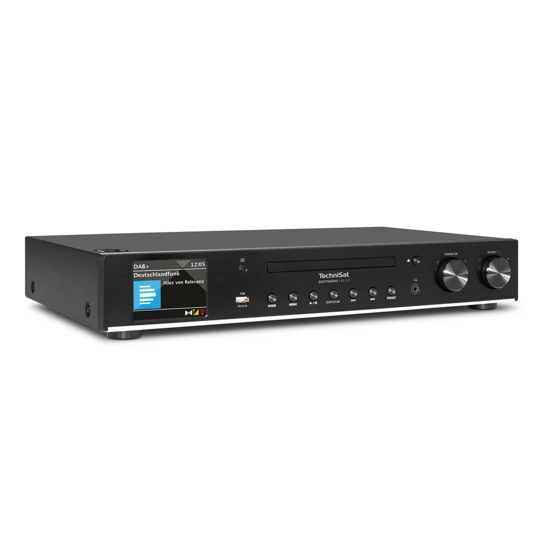 TechniSat DIGITRADIO 143 CD (V3) – Digital HiFi-Tuner, Internetradio (DAB+, UKW, Bluetooth-Audiostre