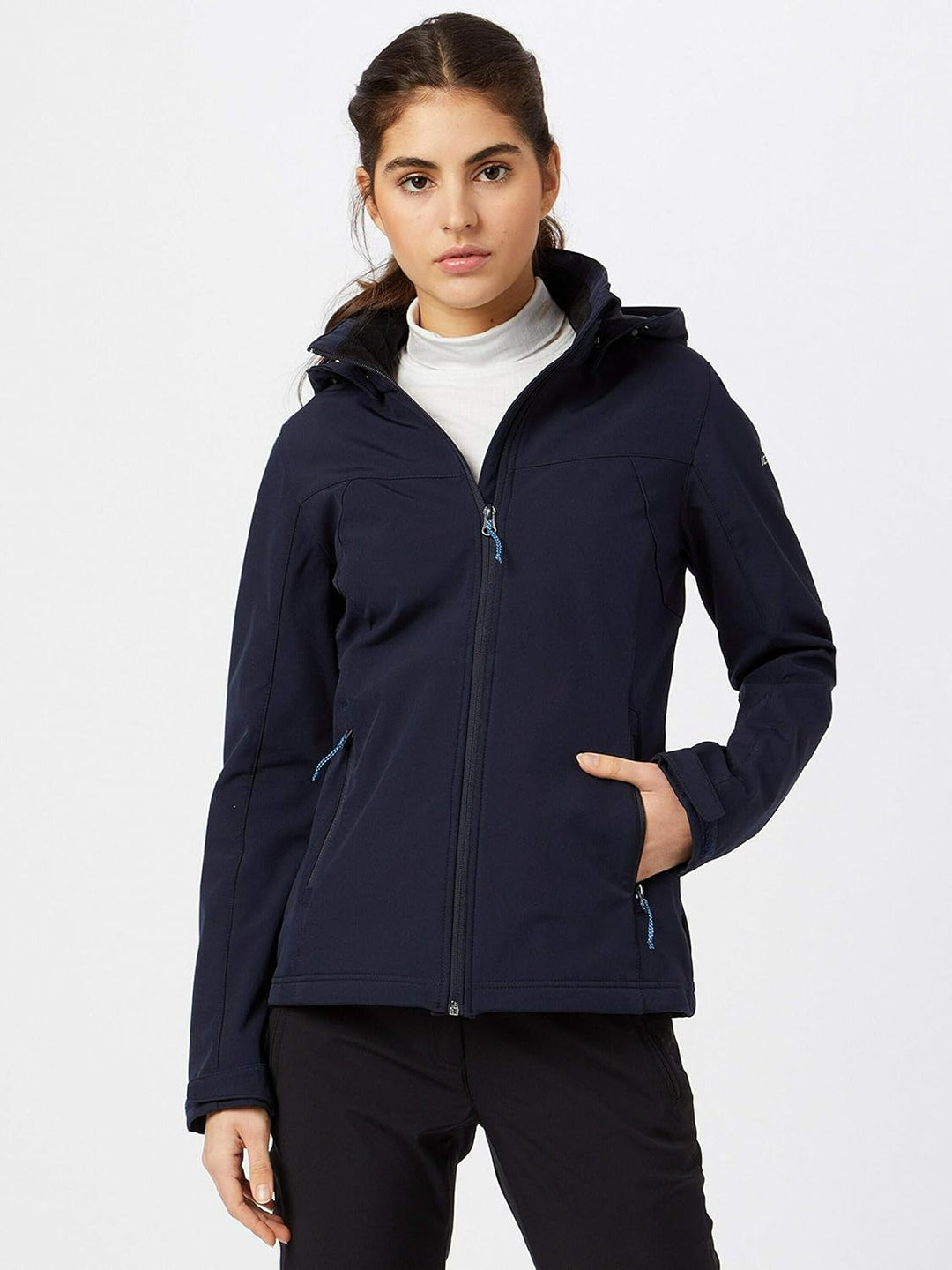 ICEPEAK Damen Brenham Shell Jacket (1er Pack) 40 Dunkel Blau, 40 Dunkel Blau