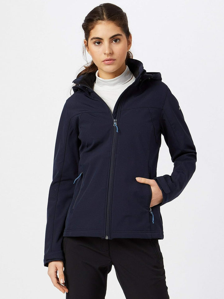 ICEPEAK Damen Brenham Shell Jacket (1er Pack) 40 Dunkel Blau, 40 Dunkel Blau