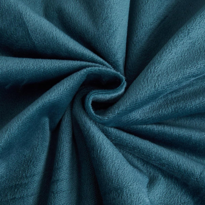DXHOME Plüsch Bettwäsche 200 x 220 Winter Blau Hellblau Flauschig Bettbezug Flanell Set Winterbettwä