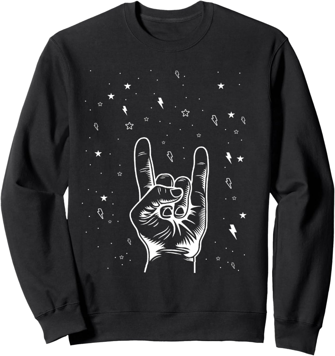 Heavy Metal Geschenke Männer Damen Hard Rock Festival Teufel Sweatshirt