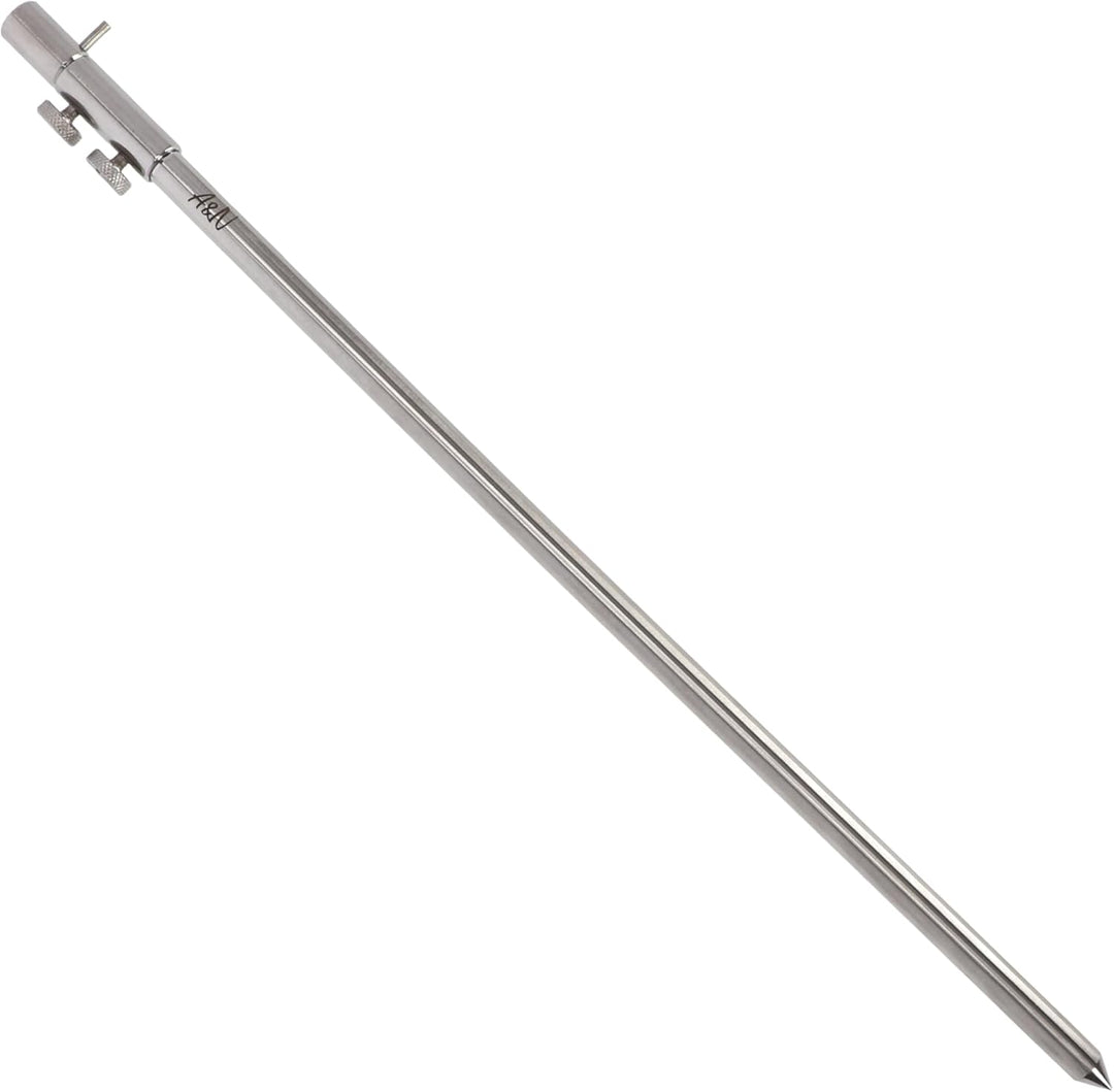 4 Stück Rutenhalter Bankstick Edelstahl Storm Pole 30-120cm 50-90 cm, 50-90 cm