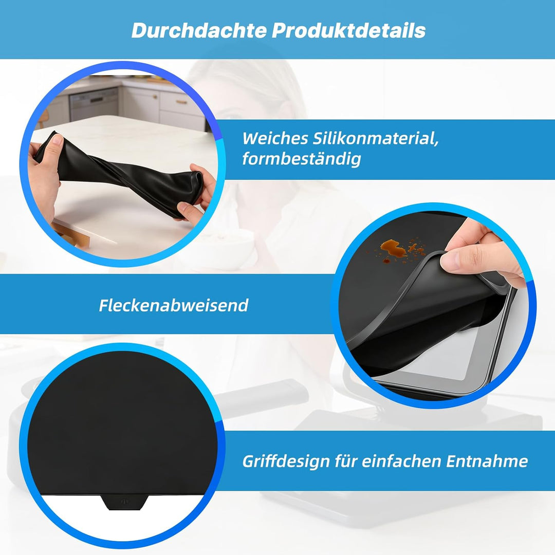 Displayschutz und Dampfumleiter Set für Thermomix TM7 Bimby, Silikon Display Abdeckung gegen Kratzer