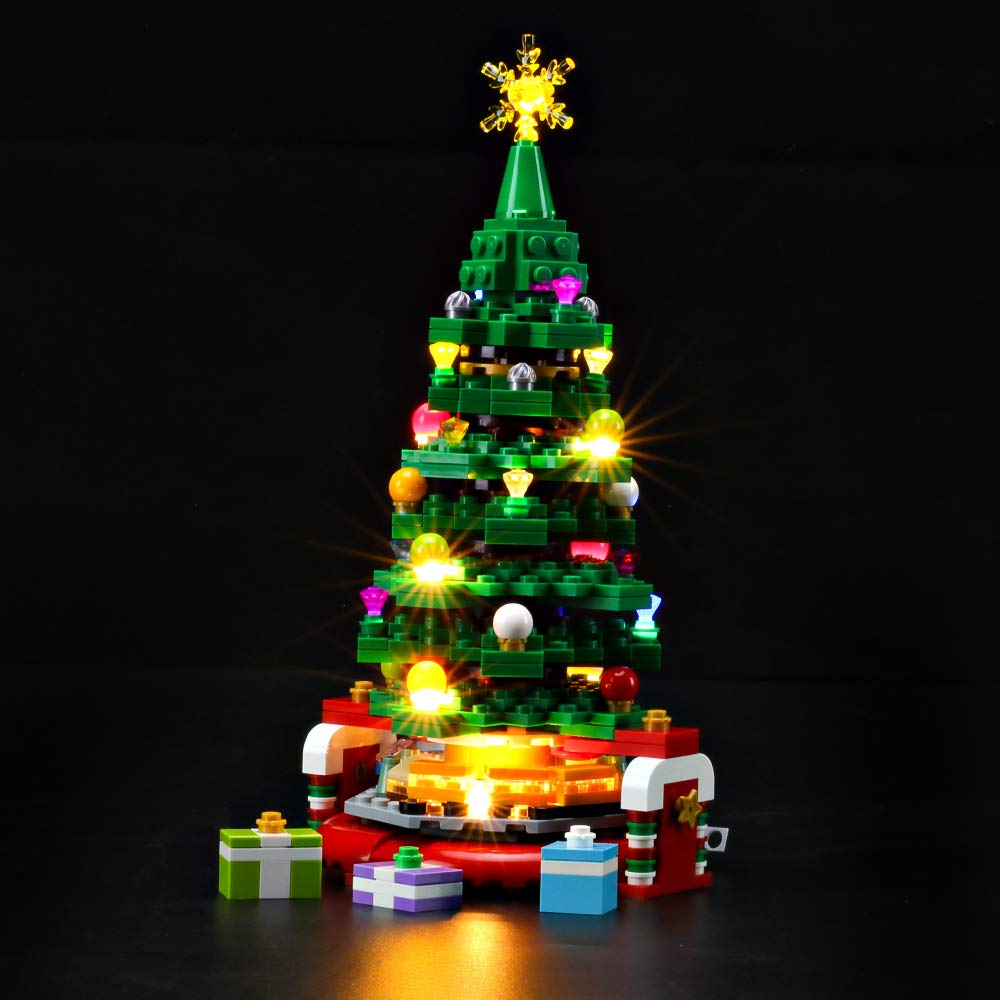 BRIKSMAX Led Beleuchtungsset für Lego Weihnachtsbaum,Kompatibel Mit Lego 40338 Bausteinen Modell - O