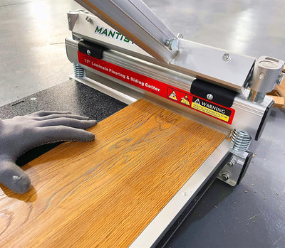 MantisTol 330mm Laminatschneider MC-330,Perfekt für Parkettarten,Laminat, Edelhölzer, Vinylpaneele,