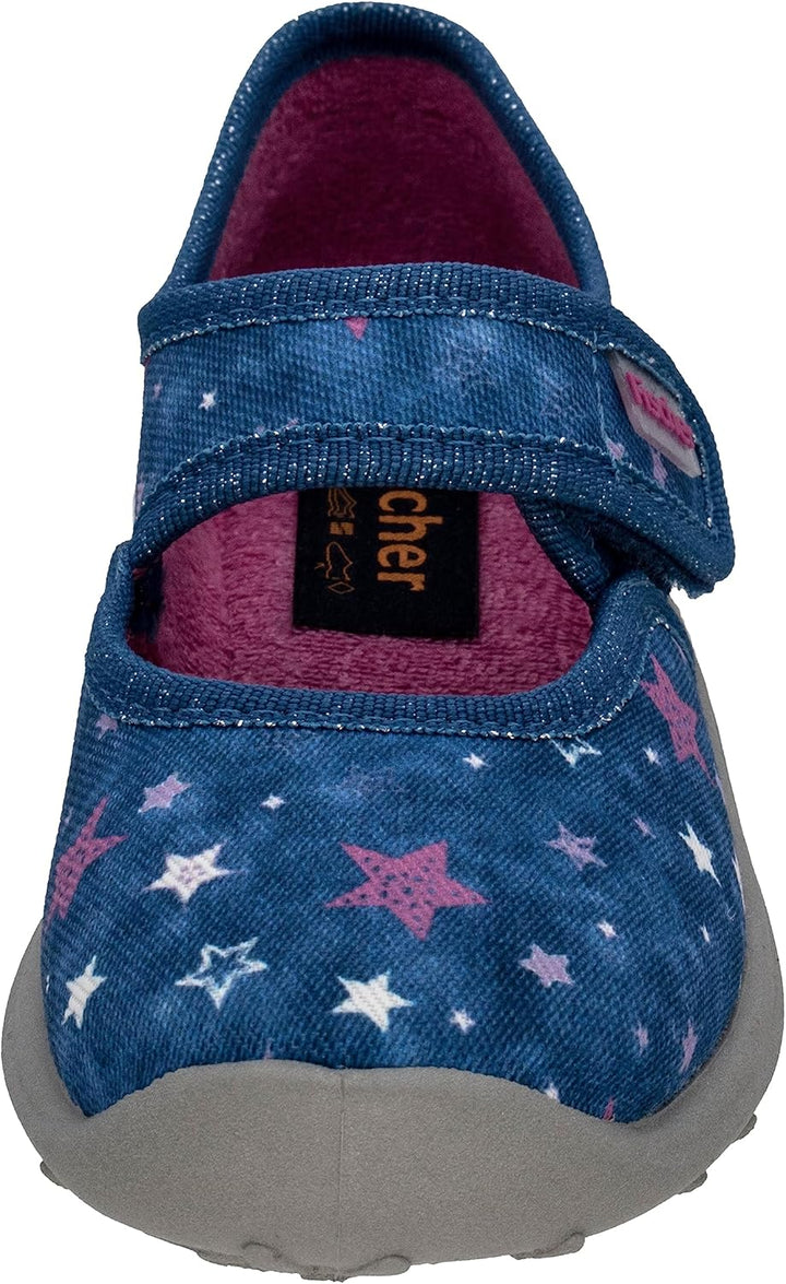 Fischer Mädchen Boogy Hausschuh 25 EU Blau, 25 EU Blau