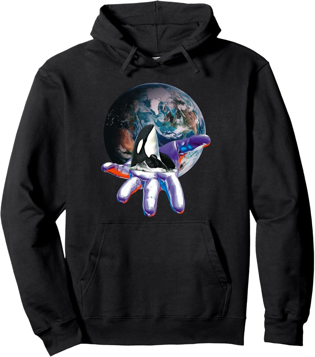 Orca Wal Pullover Hoodie