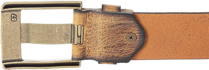 Ledergürtel Gürtel mit Nieten Robust und Langlebig 110 Tobacco, 110 Tobacco