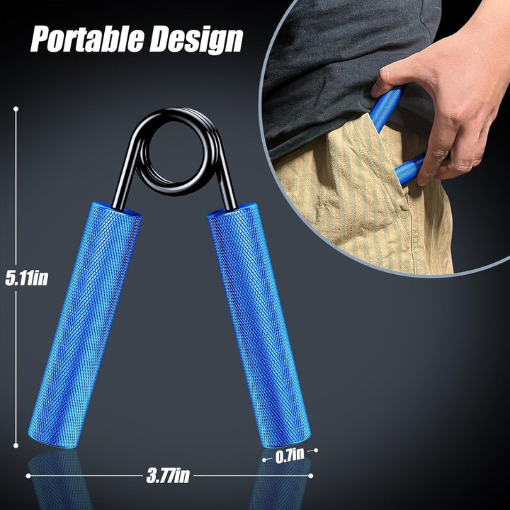 Handtrainer Unterarmtrainer 4Pack or 6Pack, 22.5KG-135KG Metall Fingertrainer, Rutschfester Griffkra