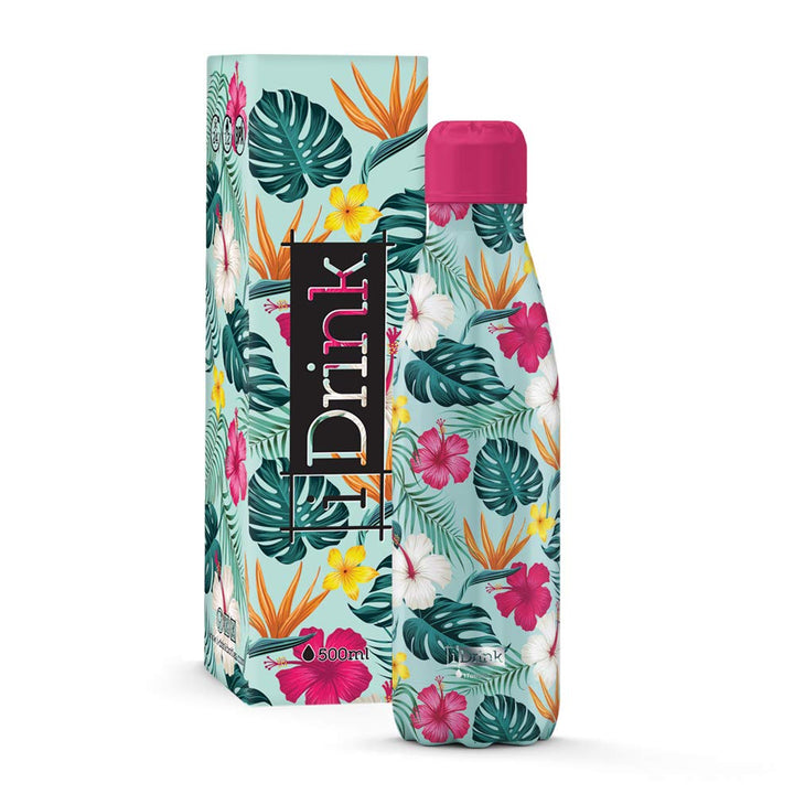 IDRINK - Revolutionäre Kids Thermosflasche, 2 Wände, Edelstahlflasche, Fassungsvermögen 350 ml Kids