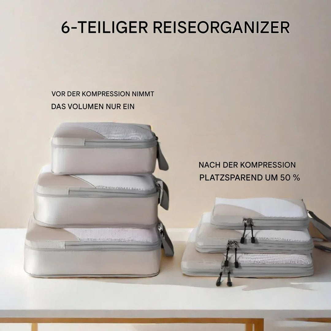 Kompressionsbeutel 6 Stück Platzsparende Gepäck-Organizer-Aufbewahrung