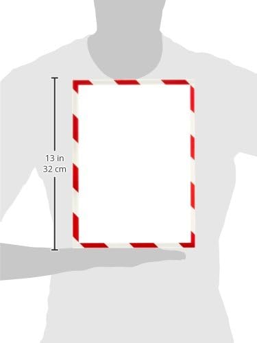 magnetoplan 1131446 Magnetofix Safety Magnetrahmen 5 Stk. A4 rot-weiss