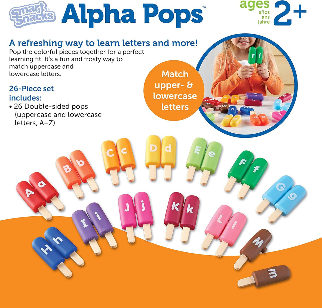 Learning Resources Smart Snacks Eis am Stiel Buchstaben-Steckspiel