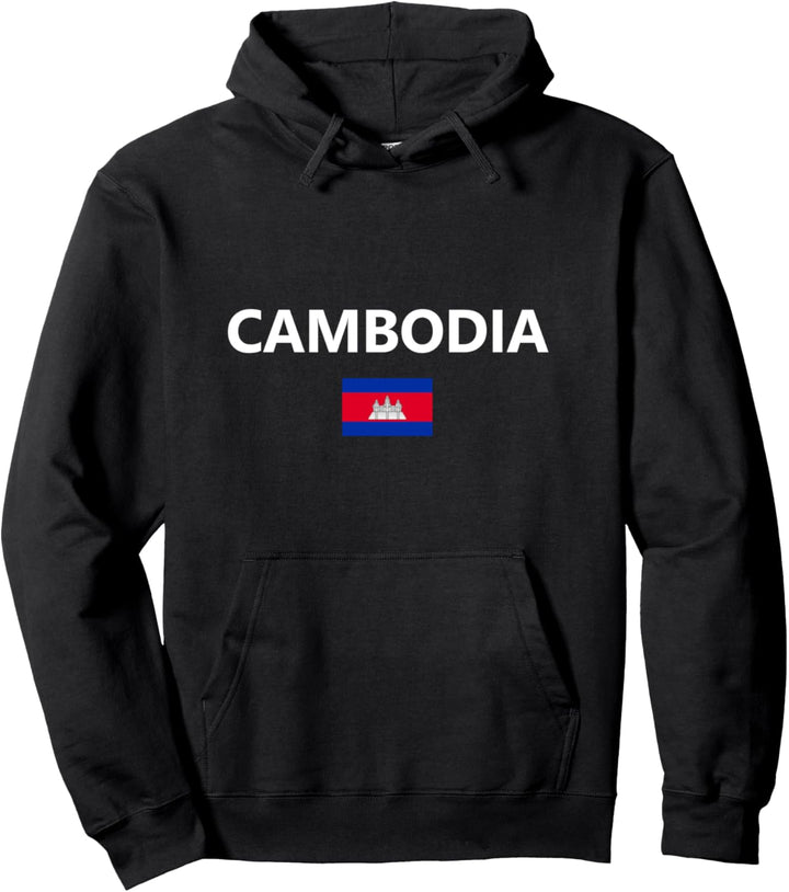 Cambodia Country Flag City Tourist Pullover Hoodie