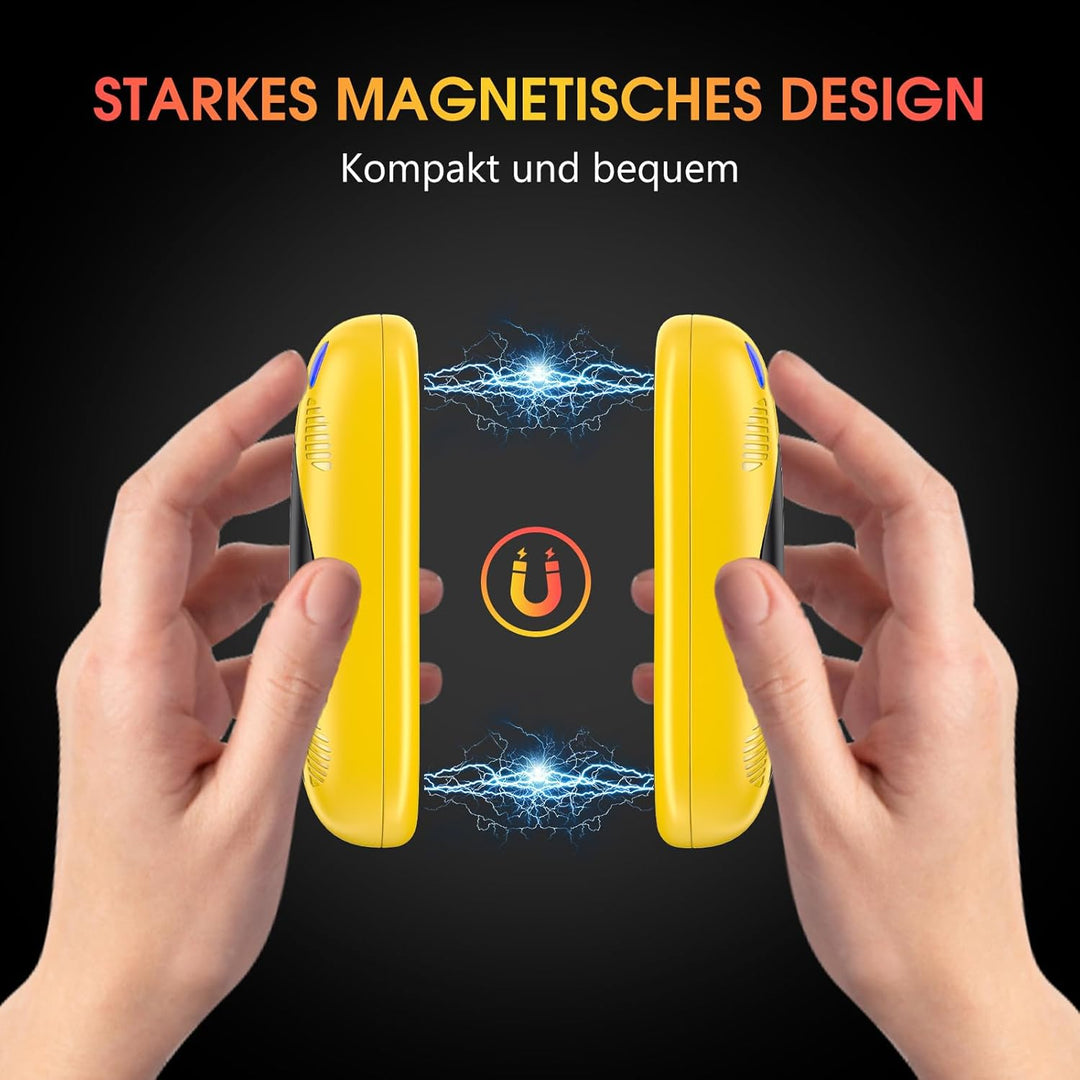 FANDLISS Handwärmer Elektrisch,Taschenwärme mit 10000mAh, Zweiseitige Heizung,Magnetische 2er-Pack,U