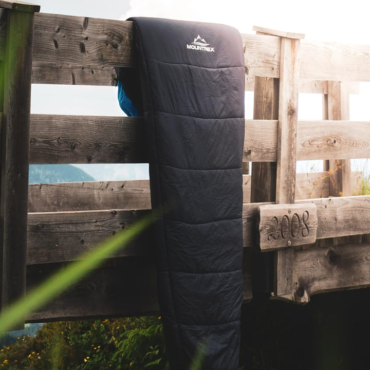MOUNTREX® Schlafsack - Kleines Packmass & Ultraleicht (760g/1500g) - Outdoor Sommerschlafsack (100GS