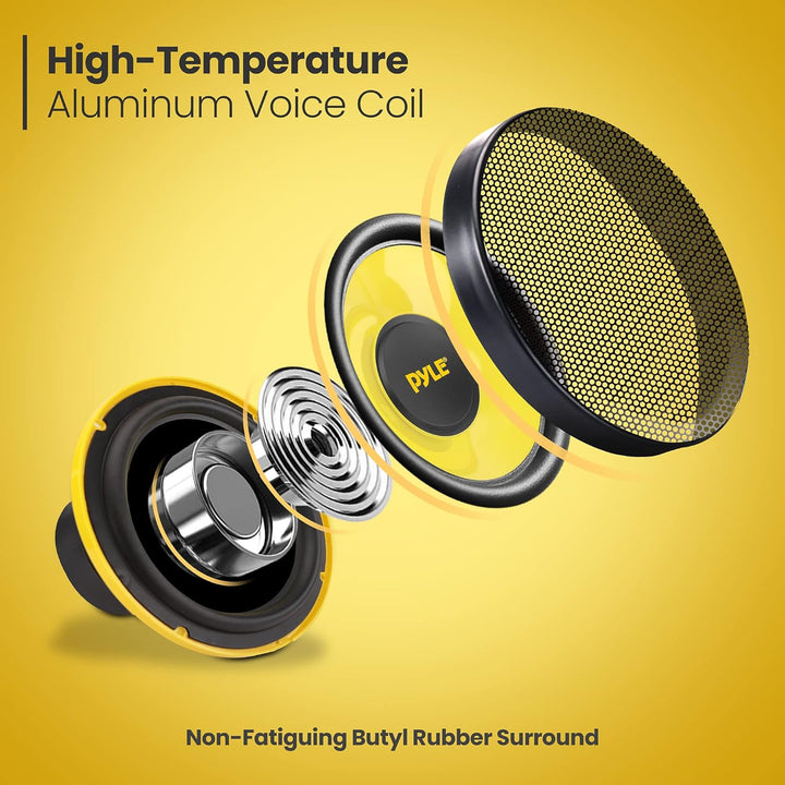 Pyle Auto Lautsprecher 8" Midbass – 600W, 4 Ohm Woofer mit 40oz Magnet, 3.1" Tiefe Klare Klangqualit