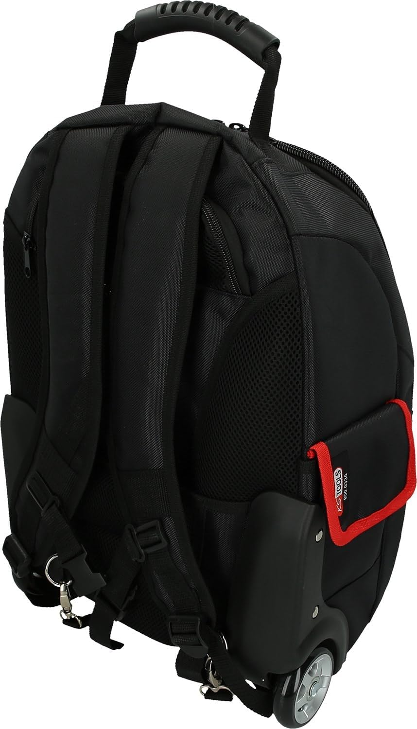 KS Tools SMARTBACKPACK 850.0334 Rucksack Teleskop-Trolley, Schwarz/Rot