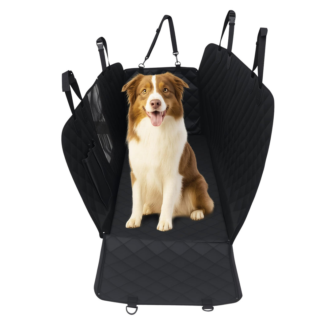 Hundedecke Auto Rückbank, wasserdichtes und rutschfestes Design, Hunde Autositz Rückbank mit Seitens