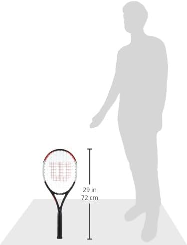 Wilson Tennisschläger Pro Staff Precision 100, Carbonglasfaser, Grifflastige Balance, 320 g, 68,6 cm