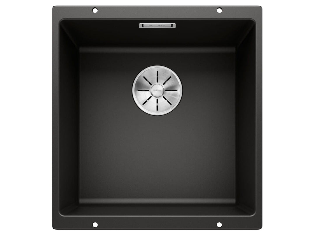 BLANCO SUBLINE 400-U | SILGRANIT schwarz | Einbauart: Unterbau | ohne Ablauffernbedienung | 50er Unt