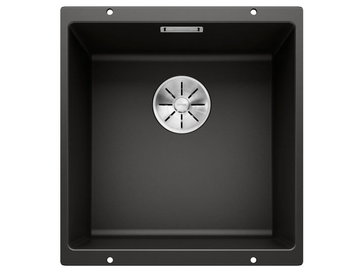 BLANCO SUBLINE 400-U | SILGRANIT schwarz | Einbauart: Unterbau | ohne Ablauffernbedienung | 50er Unt