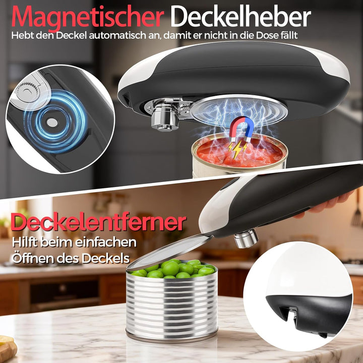 YARRAMATE Dosenöffner Elektrisch – Automatischer Elektrischer Dosenöffner für Senioren, One-Touch wi