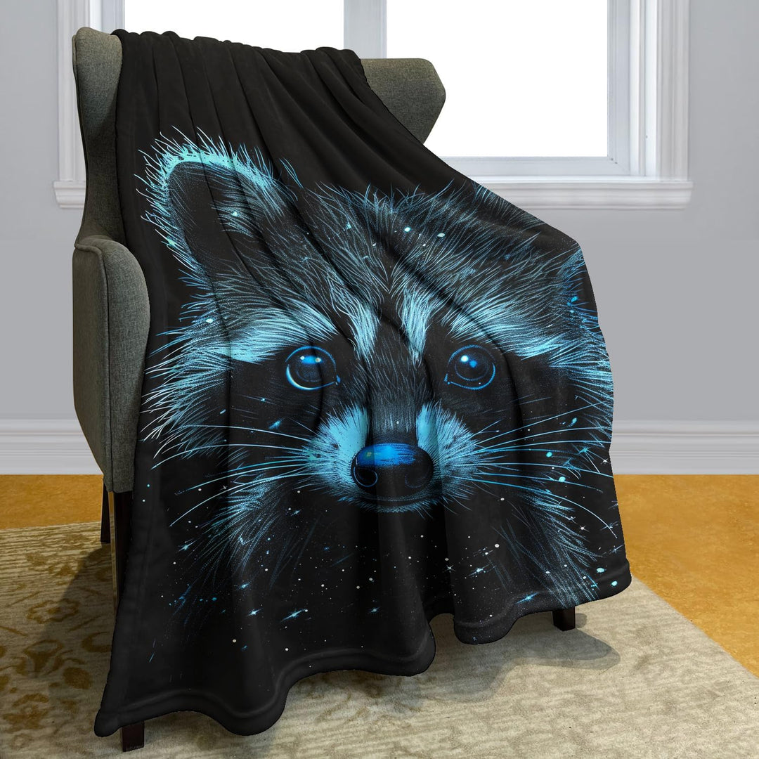 YISUMEI Kuscheldecke Weiche Warme Flauschige Fleece Decke, Galaxie Waschbär, 150 x 200 cm Color-75 1