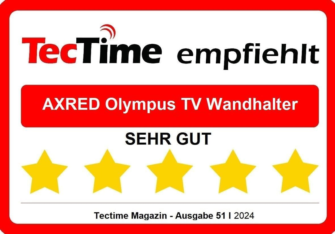 [ Test 2X SEHR GUT *] AXRED Olympus Max TV Mount Wandhalterung 17”-60” Zoll (43-152cm) 4K Fernseher