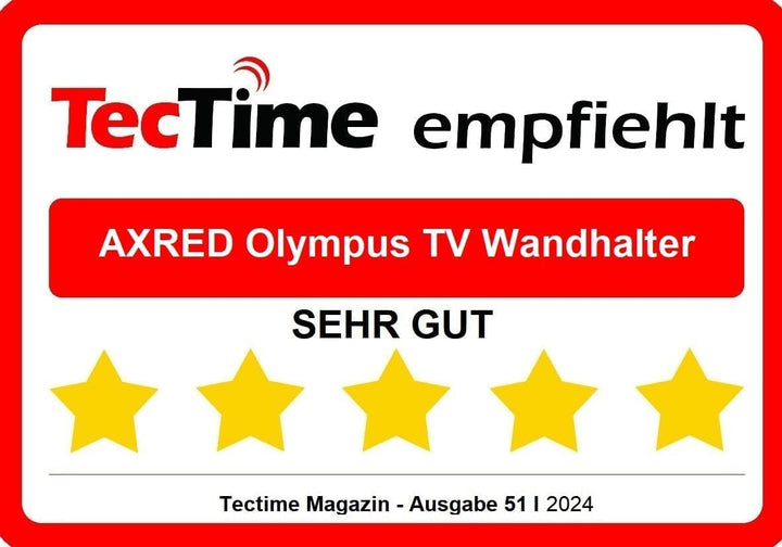 [ Test 2X SEHR GUT *] AXRED Olympus Max TV Mount Wandhalterung 17”-60” Zoll (43-152cm) 4K Fernseher