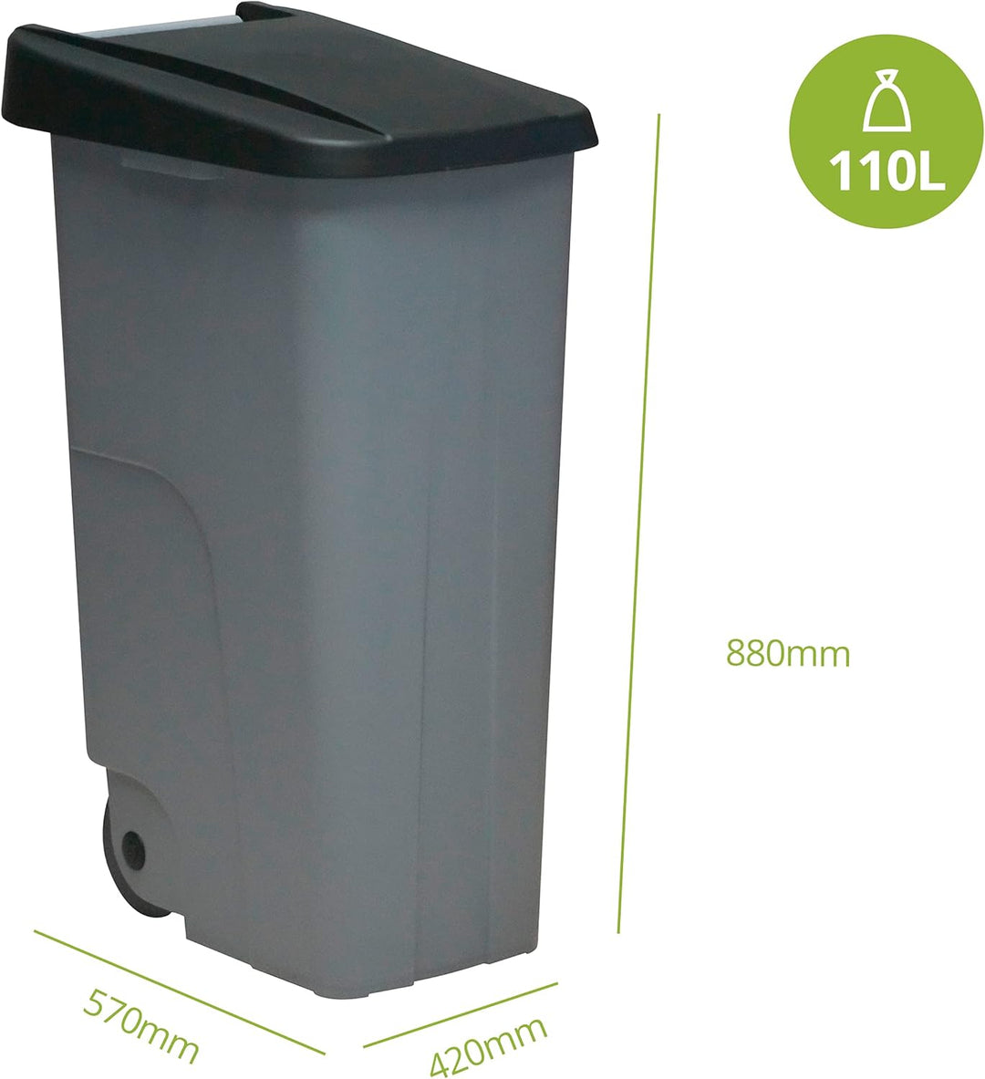 Denox Behälter Eco, 110 L, schwarz