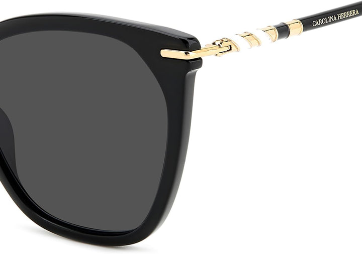 Carolina Herrera Unisex Her 0091/s Sunglasses, 807/IR Black, 56