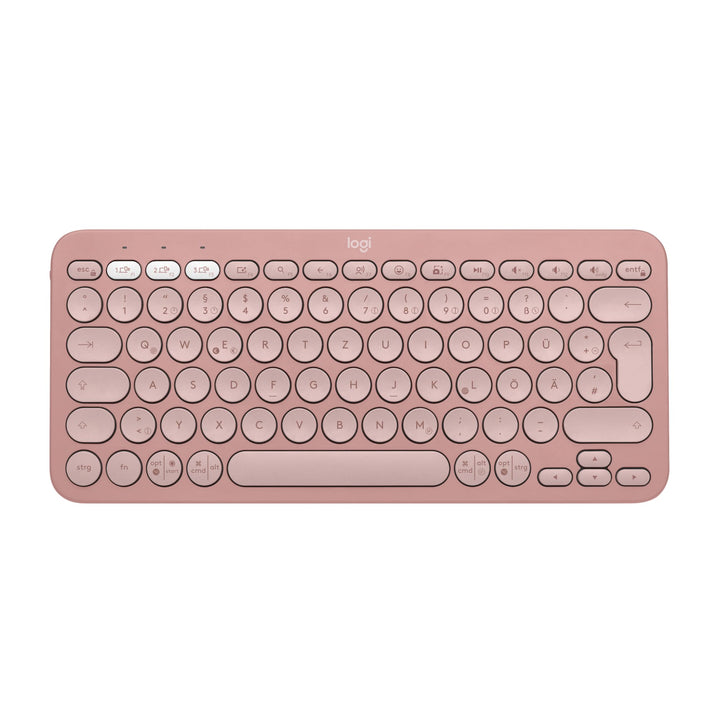 Logitech Pebble Keys 2 K380s, kabellose Multi-Device Bluetooth-Tastatur mit anpassbaren Sondertasten