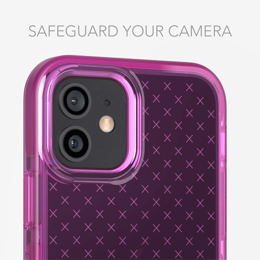 tech21 Evo Check Schutzhülle für Apple iPhone 12 Pro Max 5G mit 3,6 m Fallschutz, Mystical Fuchsia i