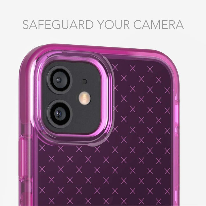 tech21 Evo Check Schutzhülle für Apple iPhone 12 Pro Max 5G mit 3,6 m Fallschutz, Mystical Fuchsia i