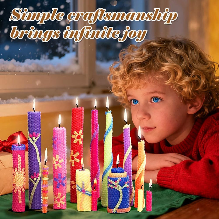 Bienenwachsplatten, Bienenwachs-Kerzenherstellungs Set, Farbiger Bienenwachskerzen Selber Machen Set