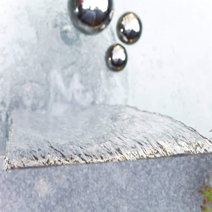 OASE 50706 Waterfall 90 - Edelstahl-Wasserfall 90 cm breit für Wasservorhänge an Mauer und Wand für