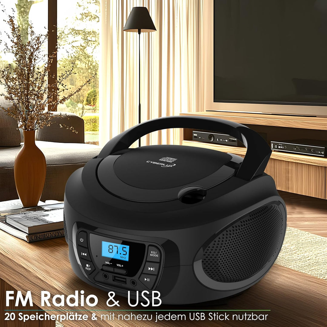 ragbarer CD-Player | | CD/CD-R | USB | FM Radio | AUX-In | Kopfhöreranschluss | Kinder Radio | Boomb