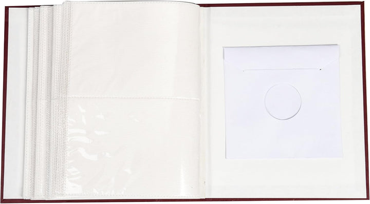 Arpan AL-9800 Fotoalbum mit 200 Taschen, 15 x 10 cm, Burgunderrot 18 x 5 x 23 cm Burgunderfarben, 18