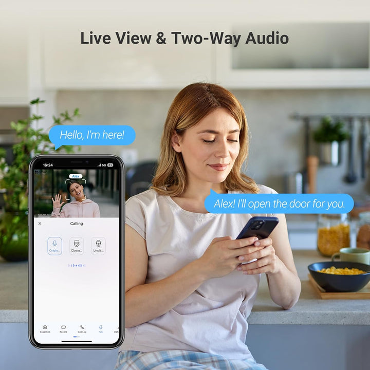 EZVIZ 4K AI Smart Gucklochkamera Kabelloser Türspion, Gesichtserkennung Menschenerkennung, 155° Weit