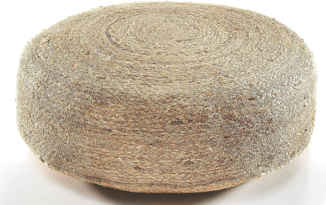 Kobolo Sitzpouf Pouf Bodenhocker - Soul - aus Jute mit Baumwollfüllung