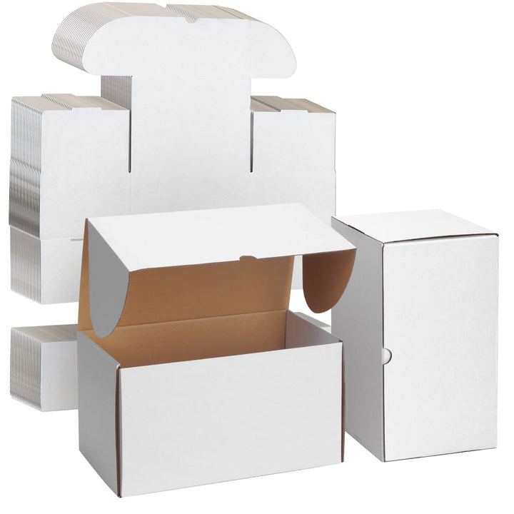 EYMPEU 20 Stück 28 x 15,3 x 15,3cm Weisse Versandkarton, Kartons für kleine Gegenstände, Spielzeug,